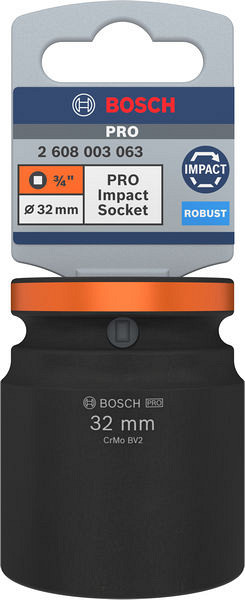 PRO Impact Socket, 3/4 palca, 32 mm, standardni