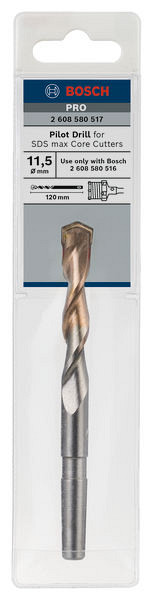 PRO Pilot Drill for SDS max Core Cutter, 11,5 x 65 120 mm