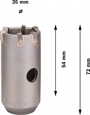 PRO SDS plus-5 Core Cutter, 35 x 50 x 72 mm