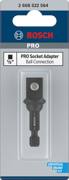 PRO Socket Adapter s kroglično povezavo, 1/2