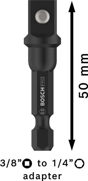 PRO Socket Adapter s kroglično povezavo, 3/8