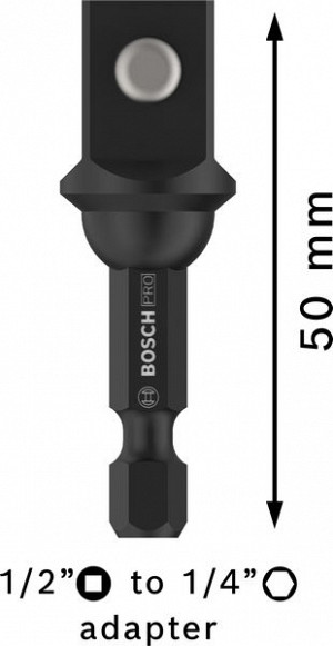 PRO Socket Adapter s kroglično povezavo, 1/2