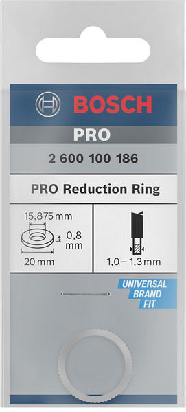 Reducirni obroč za liste za krožno žago PRO, 20 x 0,8 x 15,875 mm