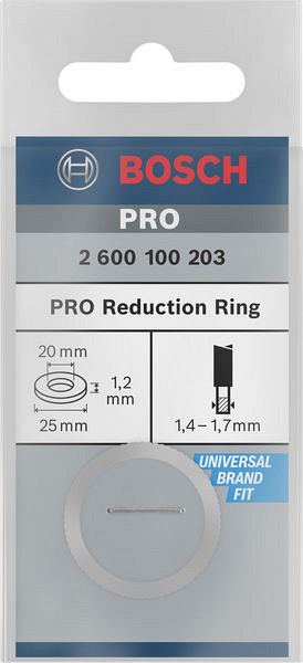 Reducirni obroč za liste za krožno žago PRO, 25 x 1,2 x 20 mm