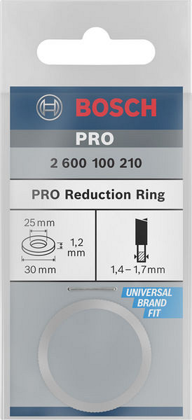 Reducirni obroč za liste za krožno žago PRO, 30 x 1,2 x 25 mm