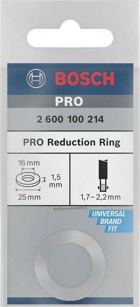Reducirni obroč za liste za krožno žago PRO, 25 x 1,5 x 16 mm