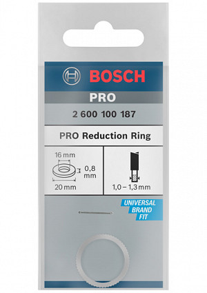 Reducirni obroč za liste za krožno žago PRO, 20 x 0,8 x 16 mm