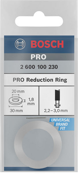 Reducirni obroč za liste za krožno žago PRO, 30 x 1,8 x 20 mm