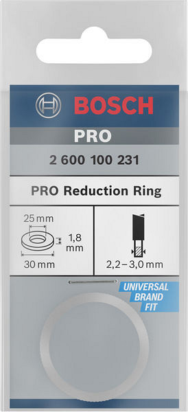 Reducirni obroč za liste za krožno žago PRO, 30 x 1,8 x 25 mm