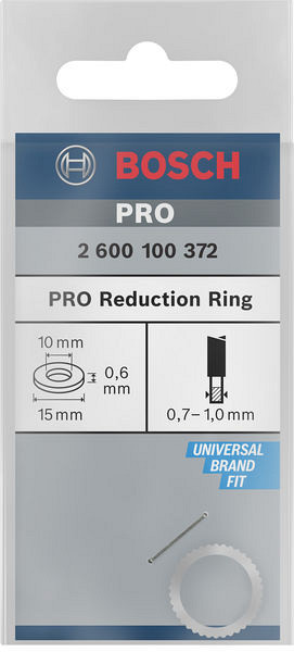 Reducirni obroč za liste za krožno žago PRO, 15 x 0,6 x 10 mm