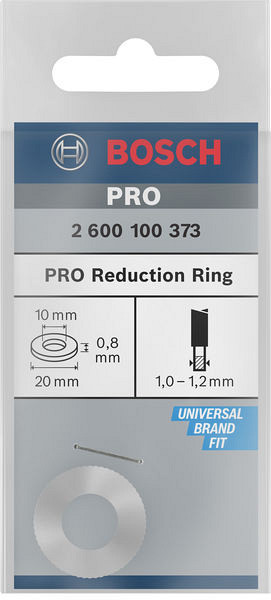 Reducirni obroč za liste za krožno žago PRO, 20 x 0,8 x 10 mm
