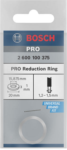 Reducirni obroč za liste za krožno žago PRO, 20 x 1 x 15,875 mm