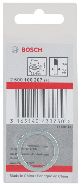 Reducirni obroč za liste za krožno žago PRO, 25,4 x 1,2 x 20 mm