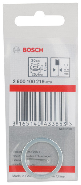 Reducirni obroč za liste za krožno žago PRO, 25,4 x 1,5 x 20 mm
