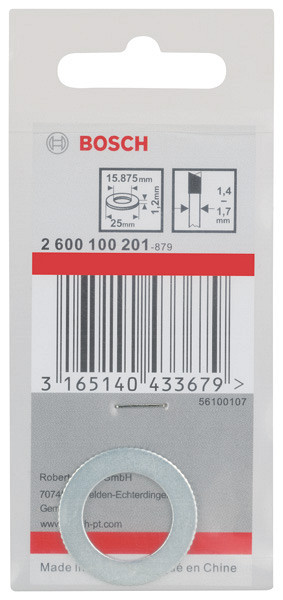 Reducirni obroč za liste za krožno žago PRO, 25 x 1,2 x 15,875 mm