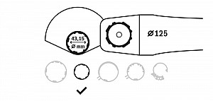 Ščitnik rezila, 125 mm