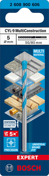 Sveder EXPERT CYL-9 MultiConstruction, 5 x 50 x 85 mm