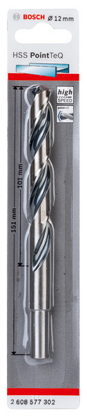 Sveder HSS PointTeQ 12,0 mm (krajše vpenjalno steblo)