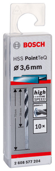 Sveder HSS PointTeQ 3,6 mm
