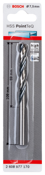 Sveder HSS PointTeQ 7,5 mm