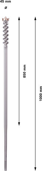 Sveder PRO SDS max-9 Break Through, 45 x 850 x 1000 mm