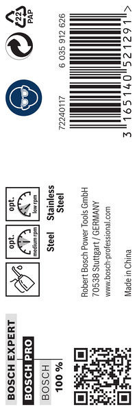 Sveder PRO Stainless Steel HSS-Co, 8 x 75 x 117 mm, 5 kosov