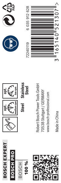 Sveder PRO Stainless Steel HSS-Co, 8,5 x 75 x 117 mm, 5 kosov