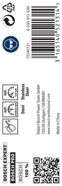 Sveder PRO Stainless Steel HSS-Co, 9 x 81 x 125 mm, 5 kosov