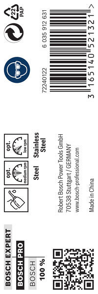 Sveder PRO Stainless Steel HSS-Co, 9,5 x 81 x 125 mm, 5 kosov