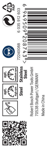Sveder PRO Stainless Steel HSS-Co, 3,6 x 39 x 70 mm, 10 kosov