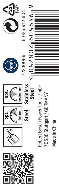 Sveder PRO Stainless Steel HSS-Co, 3,7 x 39 x 70 mm, 10 kosov