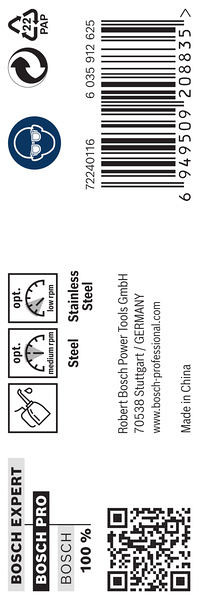 Sveder PRO Stainless Steel HSS-Co, 7,8 x 75 x 117 mm, 10 kosov