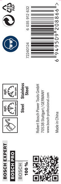 Sveder PRO Stainless Steel HSS-Co, 9,8 x 87 x 133 mm, 5 kosov