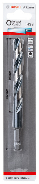 Sveder s šesterorobim steblom HSS 11,0 mm