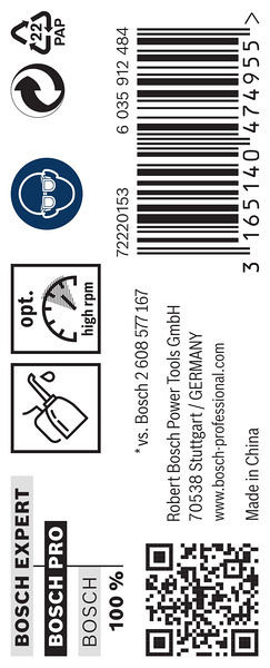 Sveder standardne dolžine PRO Metal HSS-G, 4,9 x 52 x 86 mm, 10 kosov