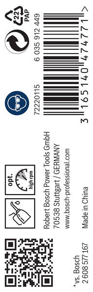 Sveder standardne dolžine PRO Metal HSS-G, 1,7 x 20 x 43 mm, 10 kosov