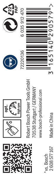 Sveder standardne dolžine PRO Metal HSS-G, 3,3 x 36 x 65 mm, 10 kosov
