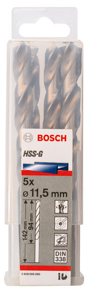 Sveder standardne dolžine PRO Metal HSS-G, 11,5 x 94 x 142 mm, 5 kosov