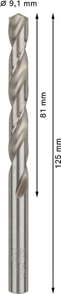 Sveder standardne dolžine PRO Metal HSS-G, 9,1 x 81 x 125 mm, 5 kosov