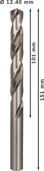 Sveder standardne dolžine PRO Metal HSS-G, 12,4 x 101 x 151 mm, 5 kosov