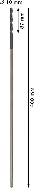 Sveder za instalacije PRO Wood HSS, 10 x 87 x 600 mm, SDS plus