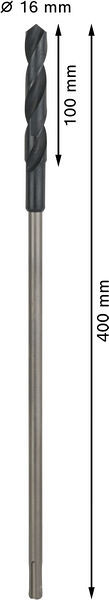 Sveder za instalacije PRO Wood HSS, 16 x 100 x 400 mm, SDS plus