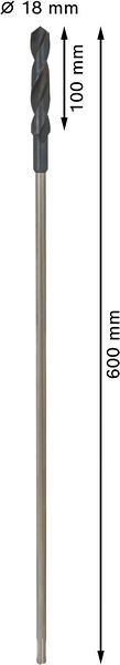 Sveder za instalacije PRO Wood HSS, 18 x 100 x 600 mm, SDS plus