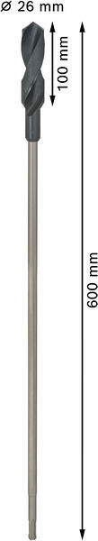 Sveder za instalacije PRO Wood HSS, 26 x 100 x 600 mm, SDS plus