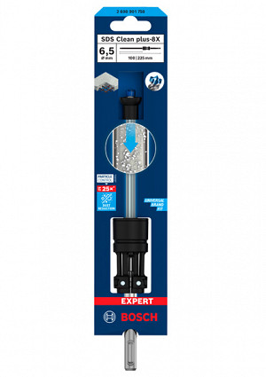 Udarni sveder EXPERT SDS Clean plus-8X 6,5 x 100 x 225