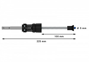 Udarni sveder EXPERT SDS Clean plus-8X 6 x 100 x 225