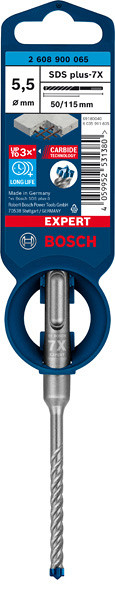 Udarni sveder EXPERT SDS plus-7X, 5,5 x 50 x 115 mm