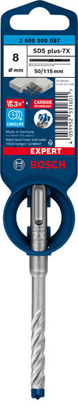 Udarni sveder EXPERT SDS plus-7X, 8 x 50 x 115 mm