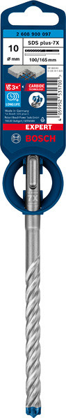 Udarni sveder EXPERT SDS plus-7X, 10 x 100 x 165 mm