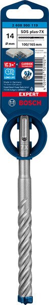 Udarni sveder EXPERT SDS plus-7X, 14 x 100 x 165 mm